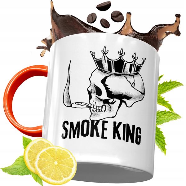 Kubek Pomarańczowy Dla Palacza Prezent Z Nadrukiem Ze Zdjęciem zdjęcie 1