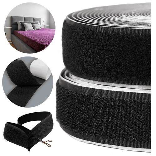 Taśma rzep samoprzylepny do paneli tapicerowanych CZARNY 50 mm - 5 na Arena.pl