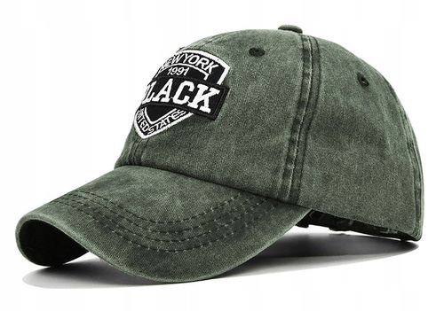 Czapka z daszkiem bejsbolówka vintage ZIELONA na Arena.pl