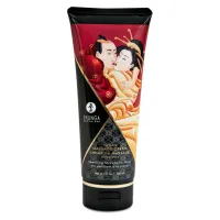 shunga massage cream sparkling strawberry wine 200 ml - krem do masażu