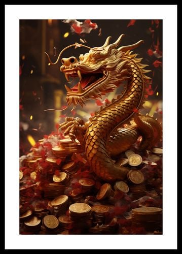 Plakat 30x45cm Smok Bogactwa na Arena.pl