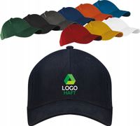 Czapka 6 panelowa na rzep TWÓJ HAFT LOGO NAPIS firmowa reklamowa 20 sztuk