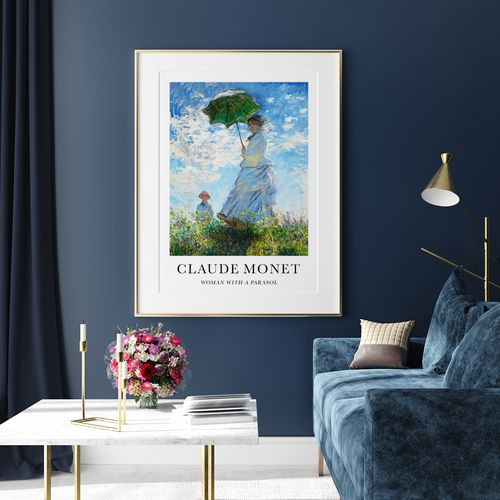 Plakat Claude Monet parasol 21x29,7 cm A4 na Arena.pl