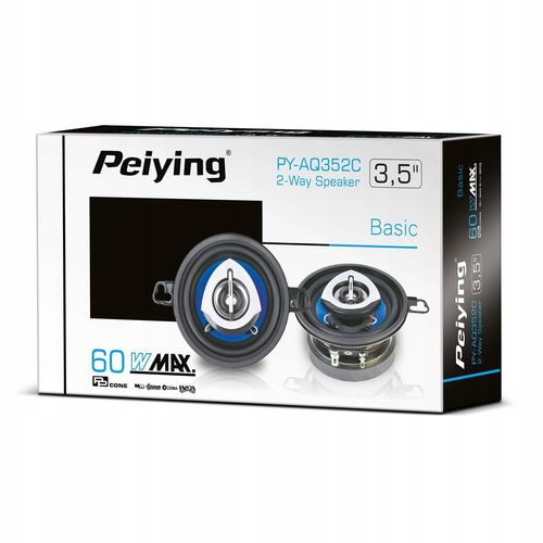 Głośniki samochodowe 60W Peiying PY-AQ352C na Arena.pl
