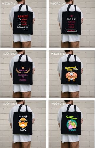 Eko Torba z nadrukiem PREZENT dla babci SUPER na Arena.pl