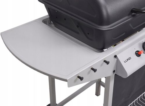 GRILL GAZOWY OGRODOWY BAVEN 2 PALNIKI, 5,5KW Z POKRYWĄ Z TERMOMETREM LUND na Arena.pl