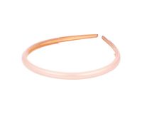 Francuska opaska do włosów różowa cienka