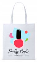 Dla Kosmetyczki Na Prezent Torba Eco Biała Shopper Z Nadrukiem Ze Zdjęciem