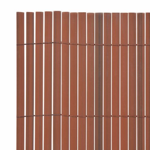 OGRODZENIE PŁOTEK DWUSTRONNE BRĄZOWE 150x500cm na Arena.pl