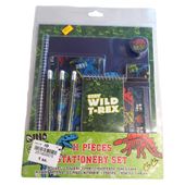 Zestaw szkolny dla dzieci z przyborami w dinozaury