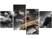 OBRAZ DRUK WIEŻA EIFFLA OD SPODU