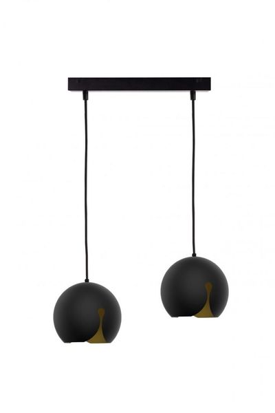 Lampa wisząca 2xE27 MALAGA BLACK zdjęcie 1