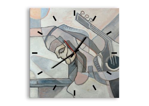 Zegar Ścienny - Kobieta Gitara  - 40X40 Cm - C3Ac40X40-3739 na Arena.pl