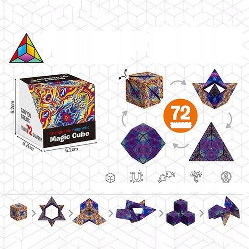 Fidget Cube Antystresowa Kostka Magnetyczna Puzzle Dla Dzieci I Dorosłych na Arena.pl