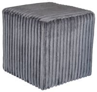 PUFY PUFA kwadratowa 40x40x40 MATERIAŁ velur sztruks gruby SZARY