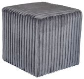 PUFY PUFA kwadratowa 40x40x40 MATERIAŁ velur sztruks gruby SZARY