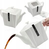 DZBANEK PORCELANOWY 900ML WODA KOMPOT DO PARZENIA KAWY HERBATY ELEGANCKI