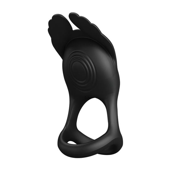 PRETTY LOVE - VIBRANT PENIS RING SILAS Black, 7 vibration functions zdjęcie 3