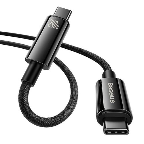 kabel usb-c do usb-c baseus tungsten gold 240w 1m (czarny) na Arena.pl