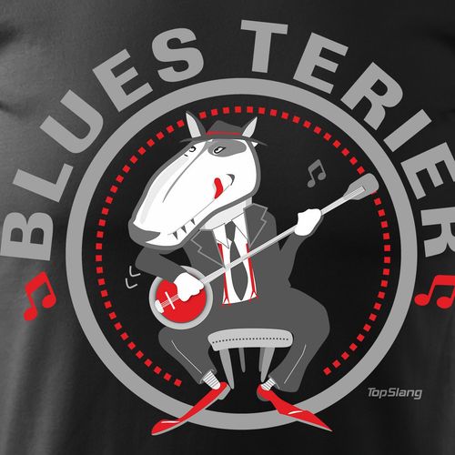Koszulka z Bluesem Blues Terier męska czarna REGULAR XL na Arena.pl