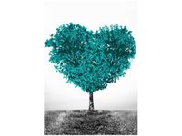 OBRAZ TREE OF LOVE MIŁOŚĆ SERCE PRZYRODA