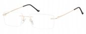 BEZRAMKOWE Okulary OPRAWKI OKULAROWE Unisex ZŁOTE PATENTKI DAMSKIE MĘSKIE +