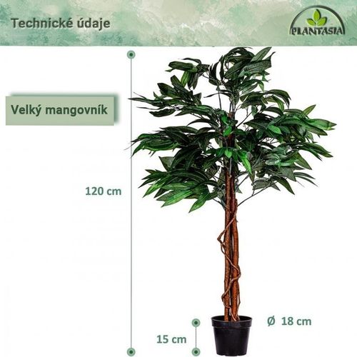 PLANTASIA Sztuczne drzewo mango 120 cm na Arena.pl