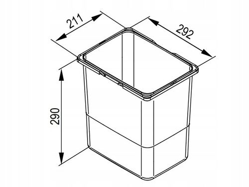 Kosz na śmieci PRAKTIKO sortownik segregator do szuflady 60 cm na Arena.pl