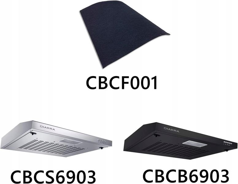 CIARRA CBCF001-OW Wymienny arkusz filtrujący z węglem do CBCS6903 CBCB6903 zdjęcie 4