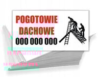 Wizytówki reklamowe 200 szt dużo wzorów POGOTOWIE DACHOWE