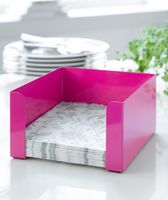 Serwetnik Steel-Function 17 x 17 x 8,5cm różowy