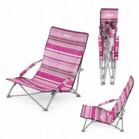 NILS NC3035 RÓŻOWE KRZESŁO PLAŻOWE LEŻAK NA PLAŻE OGRÓD