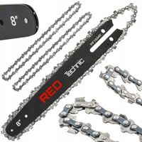 PROWADNICA DO PIŁY AKUMULATOROWEJ PILARKI 20CM 8" + 2X ŁAŃCUCH 1,4" 0.043