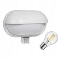 Oprawa ścienna z czujnikiem ruchu PIR Maclean MCE33 W + żarówka LED 8W