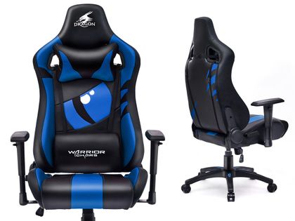 DRAGON BLUE Fotel gamingowy Warrior Chairs