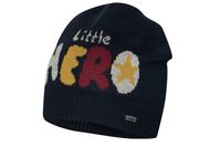 BROEL Eusebio czapka dla chłopca dzianina KNIT granat 49-51