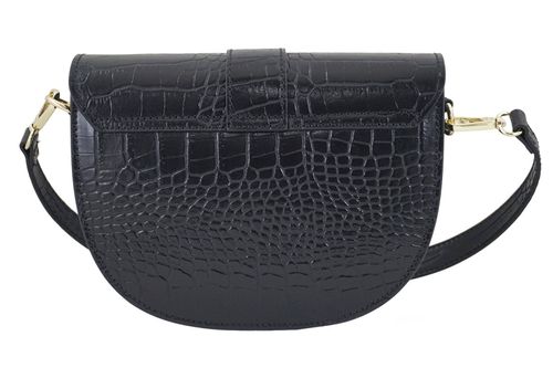 Listonoszka damska croco - Czarna na Arena.pl