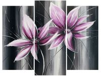 60 90CM OBRAZ 3 ELEM ZGRANY DUET ŚCIENNY DRUK PŁÓTNO