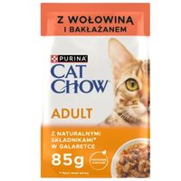 karma dla kota purina cat chow adult wołowina z bakłażanem naturalna 85 g