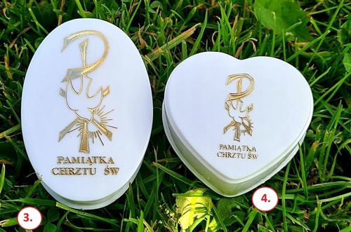 SREBRNY KOMPLET KOMUNIJNY ŁAŃCUSZEK MEDALIK KOMUNIA CHRZEST 45CM SREBRO 925 na Arena.pl