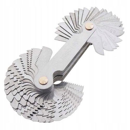 MIERNIK GWINTU WZORNIK ZARYSU METRYCZNE CALOWE 52 listki na Arena.pl