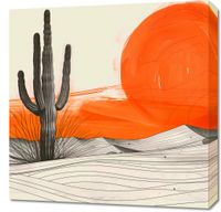 Obraz 60x60cm Kaktus Saguaro