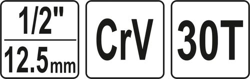 grzechotka 1/2'' wewnętrzna z otworem - yt-03315 na Arena.pl