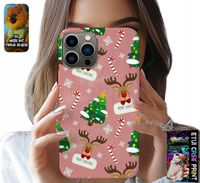 ETUI DO IPHONE 13 PRO - ŚWIĄTECZNE RENIFERY CHOINKI LASKA WZORY