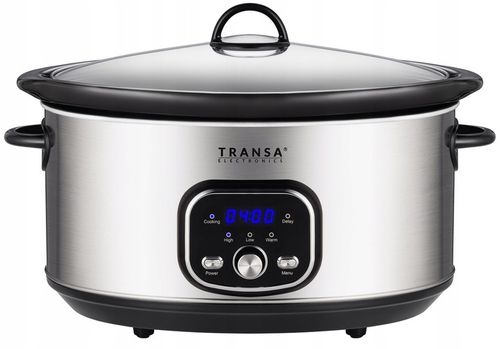 WOLNOWAR Garnek ceramiczny z PROGRAMATOREM SlowCooker TRANSA 6,5L 320W na Arena.pl