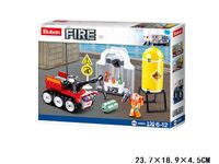 Nowe KLOCKI SLUBAN FIRE Straż pożarna niebezpieczne substancje 130 kompatyb. z LEGO