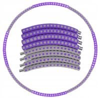 CIĘŻKIE HULA HOP PIANKOWE Z OBCIĄŻENIEM ODCHUDZAJĄCE KOŁO SKŁADANE FITNESS