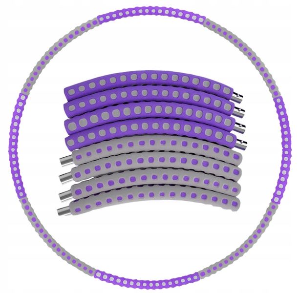 CIĘŻKIE HULA HOP PIANKOWE Z OBCIĄŻENIEM ODCHUDZAJĄCE KOŁO SKŁADANE FITNESS zdjęcie 1