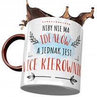 Kubek Bordowy Dla Vice Kierownika Niby Nie Ma Z Nadrukiem Ze Zdjęciem