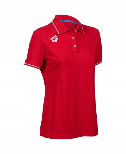 Koszulka polo T-Shirt damski bawełniany sportowy Arena Solid Red R.S na Arena.pl